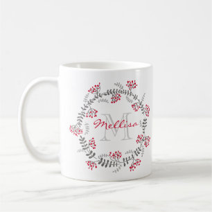 Mug Monogramme Fleurs