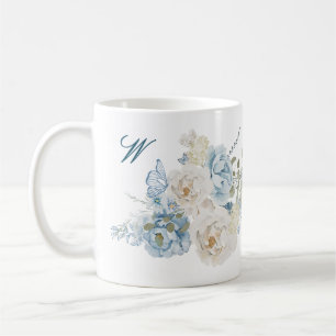 Mug Monogramme Floral hivernal romantique des Cotswold