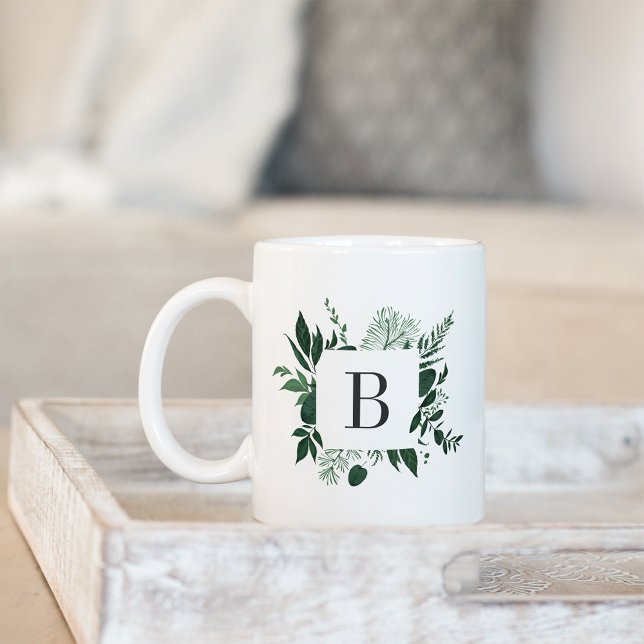 Mug Monogramme forestier sauvage (Créateur téléchargé)