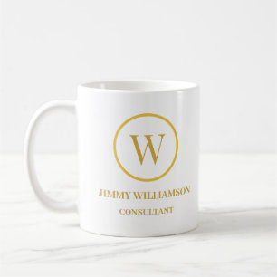 Mug Monogramme Gold Business