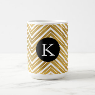 Mug Monogramme Gold Chevron
