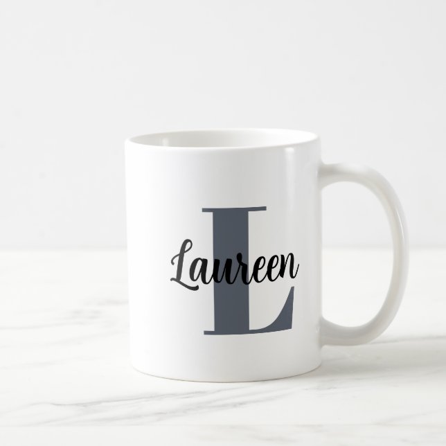 Mug Monogramme initiale nom (Droite)