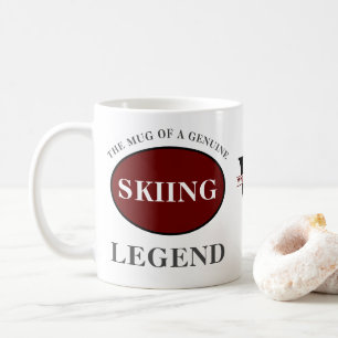 Mug Monogramme légende du ski Ajouter votre nom Annive