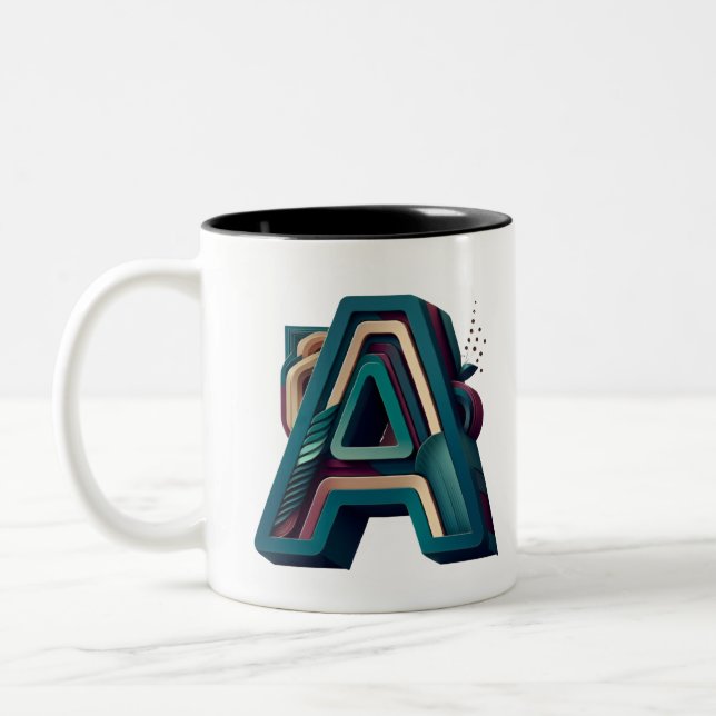 Mug Monogramme - Lettre A (Gauche)