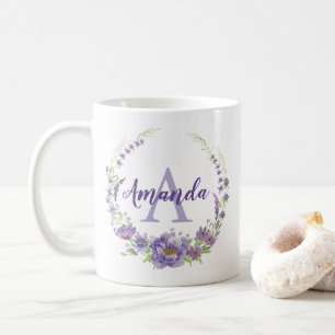 Mug Monogramme - lettre A, personnalisé