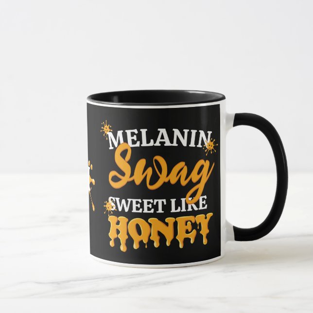 Mug Monogramme MELANIN Sweet Like Honey SWAG (Droite)