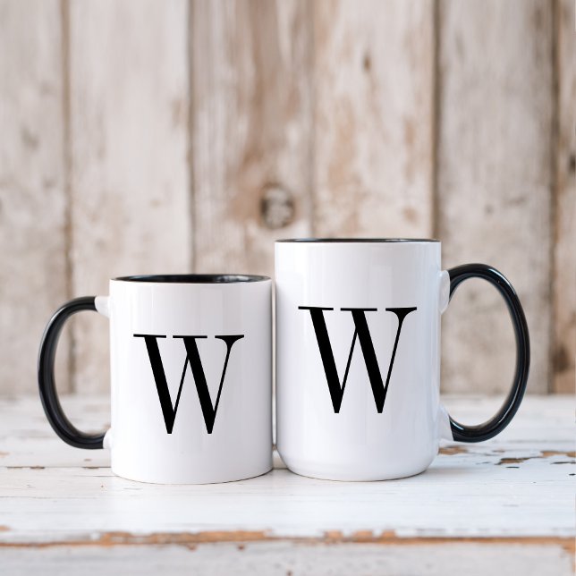 Mug Monogramme minimal (Créateur téléchargé)