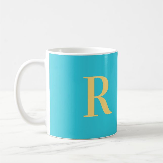 Mug Monogramme minimal moderne (Gauche)