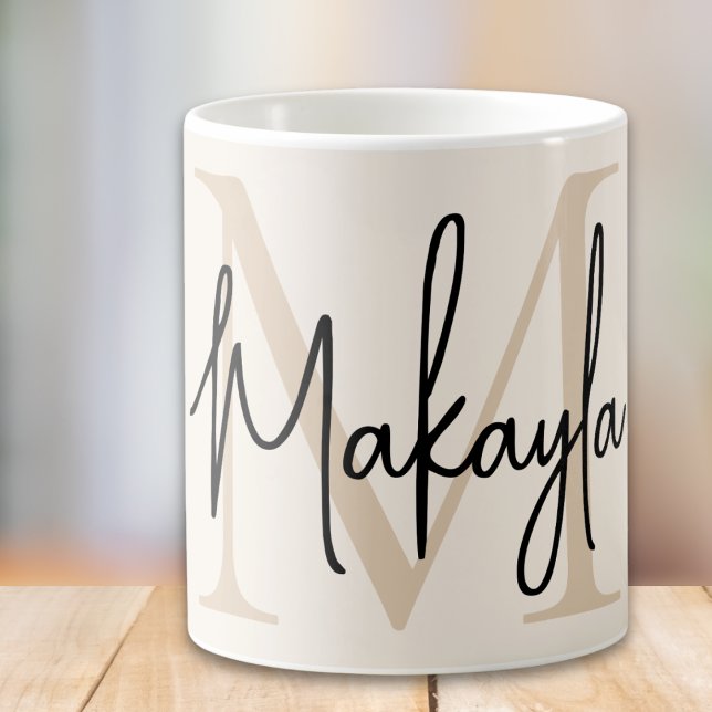 Mug Monogramme Moderne  (Créateur téléchargé)