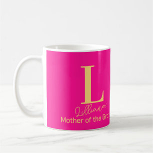 Mug Monogramme Moderne pour la Mère du Marié