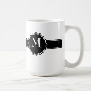 Mug Monogramme noir blanc