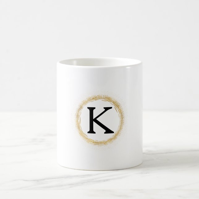 Mug Monogramme pailleté or (Centre)