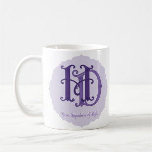 Mug Monogramme personnalisable - Cadeau Couples Coussi