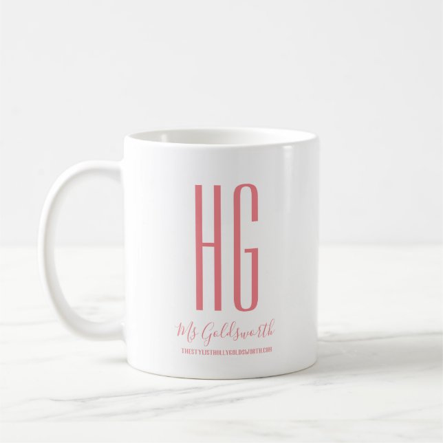 Mug Monogramme personnalisé (Gauche)