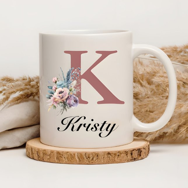 Mug Monogramme personnalisé avec initiale personnalisé (Créateur téléchargé)