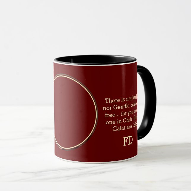 Mug Monogramme personnalisé FREDERICK DOUGLASS (Devant droit)