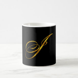 Mug Monogramme personnalisé I Faux Gold Foil Monogram