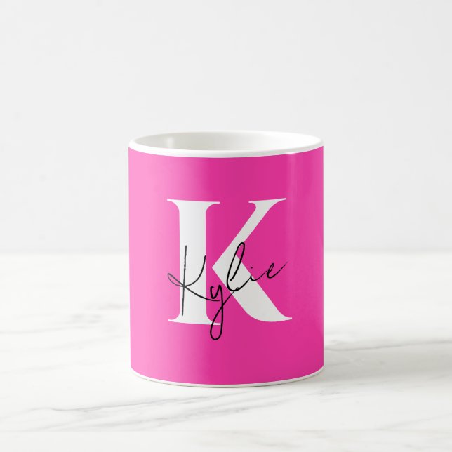 Mug Monogramme personnalisé moderne et dynamique - (Centre)