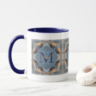 Mug Monogramme personnalisé Votre initiale Art de la n