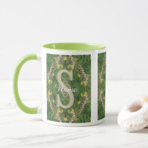 Mug Monogramme personnalisé Votre initiale Nom Art de
