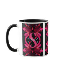 Monogramme personnalisé Votre initiale Nom Art flo