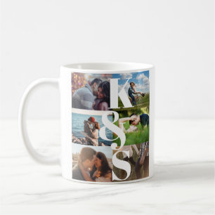 Mug Monogramme Photo Collage Couple Cadeaux Personnali