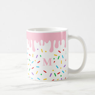 Mug Monogramme Pink Drift et arroser la glace
