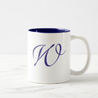 Mug monogramme pour la ligne Mariage des torsades