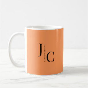 Mug Monogramme professionnel minimaliste moderne Orang