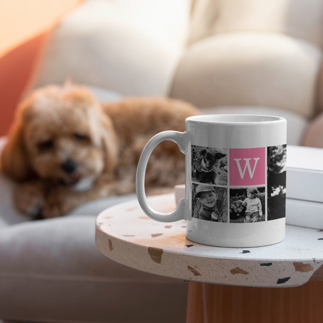 Mug Monogramme rose 5 Modèles photo (Créateur téléchargé)