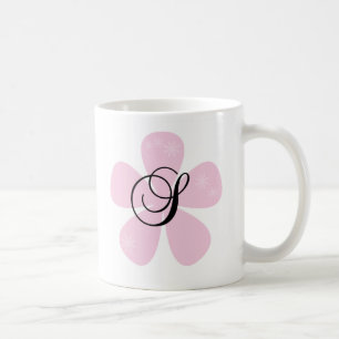 Mug Monogramme rose S de fleur