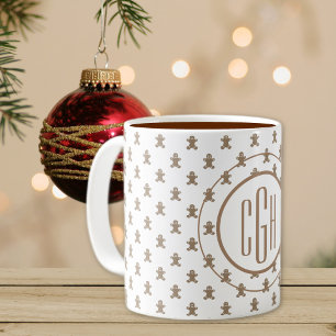 Mug Monogramme sur Pain d'épices Motif 11oz
