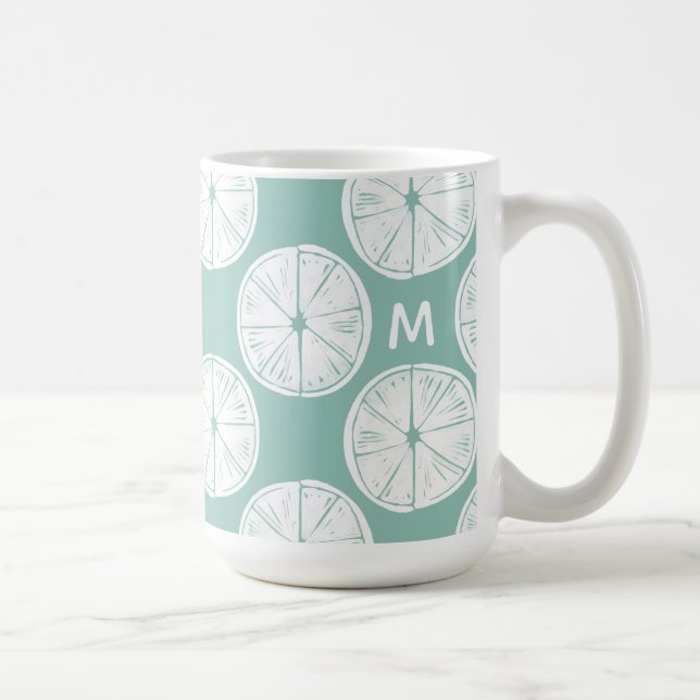 Mug Monogramme | Taco à propos de l'amour | Patte Turq (Droite)