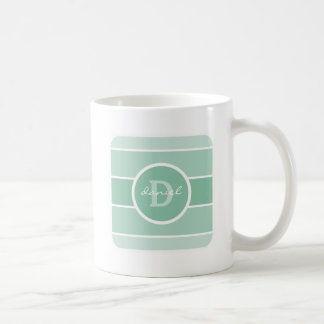Mug Monogramme vert d'Ombre