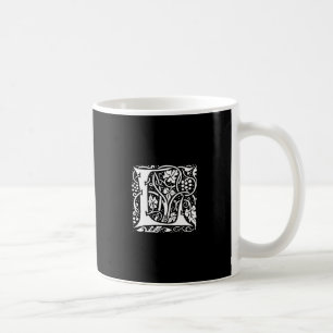 Mug Monogramme vintage L Art Nouveau