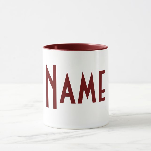 Mug Monogramme Votre nom (Centre)
