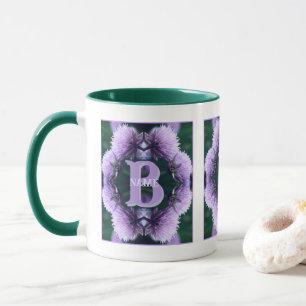 Mug Monogramme Votre Nom Initial Allium Personnalisé