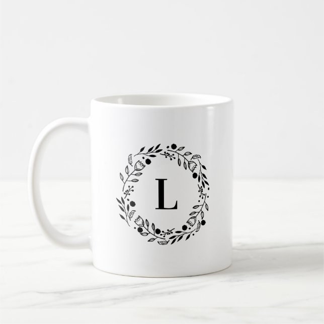 Mug Monogramme Whimy Wreath (Gauche)
