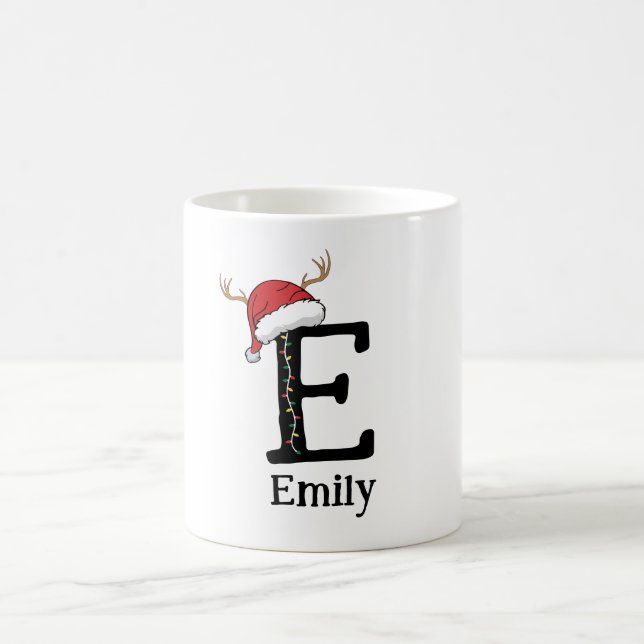 Mug Monogrammed Family Christmas Personalize With Name (Centre)