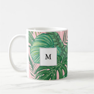 Mug Monographie de feuilles tropicaux écossais