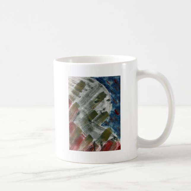 Mug Monoprint Woman and Crow (Corbeau) (Droite)