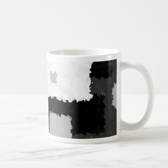 Mug Monotone dans le gris, le noir et le blanc (Droite)