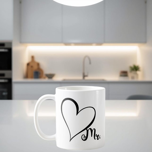 Mug Monsieur Black Heart (Créateur téléchargé)