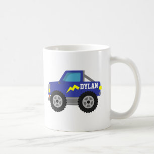 Mug Monster Truck Racing Blue, pour Garçons