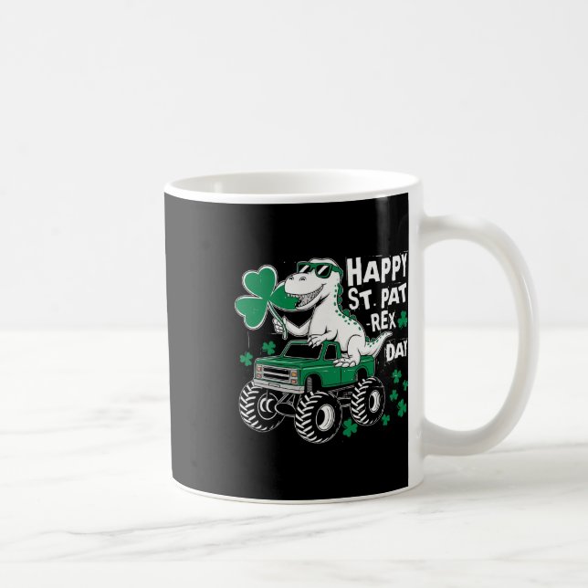 Mug Monster Truck St Patricks Day Dinosaure St Patrick (Droite)