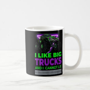 Mug Monster Trucks - J'aime les gros camions et je ne