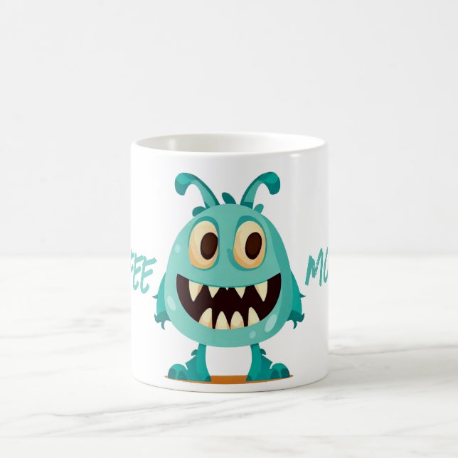 Mug Monstre/Alien/Dessin/Bleu (Centre)