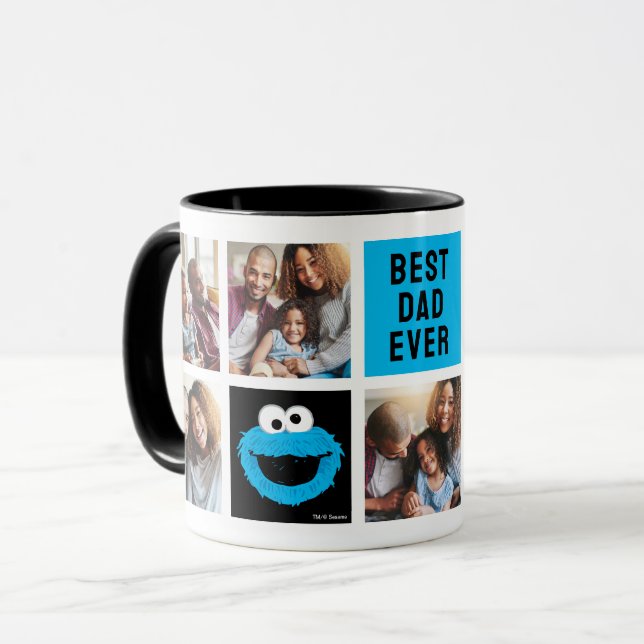 Mug Monstre Cookies de la rue Sesame | Papa Photo Coll (Devant gauche)
