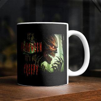 Mug Monstre de bois d'horreur déplaisant, démon ou gho