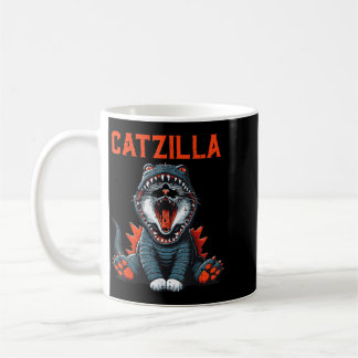 Mug Monstre de Chat Catzilla Drôle de Chat Chaton Femm